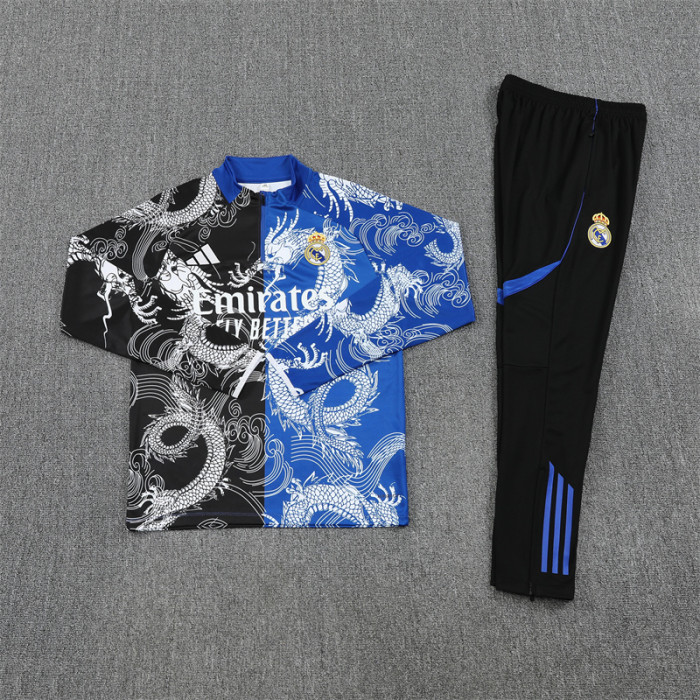 25/26 Real Madrid Kids training suit Blue black