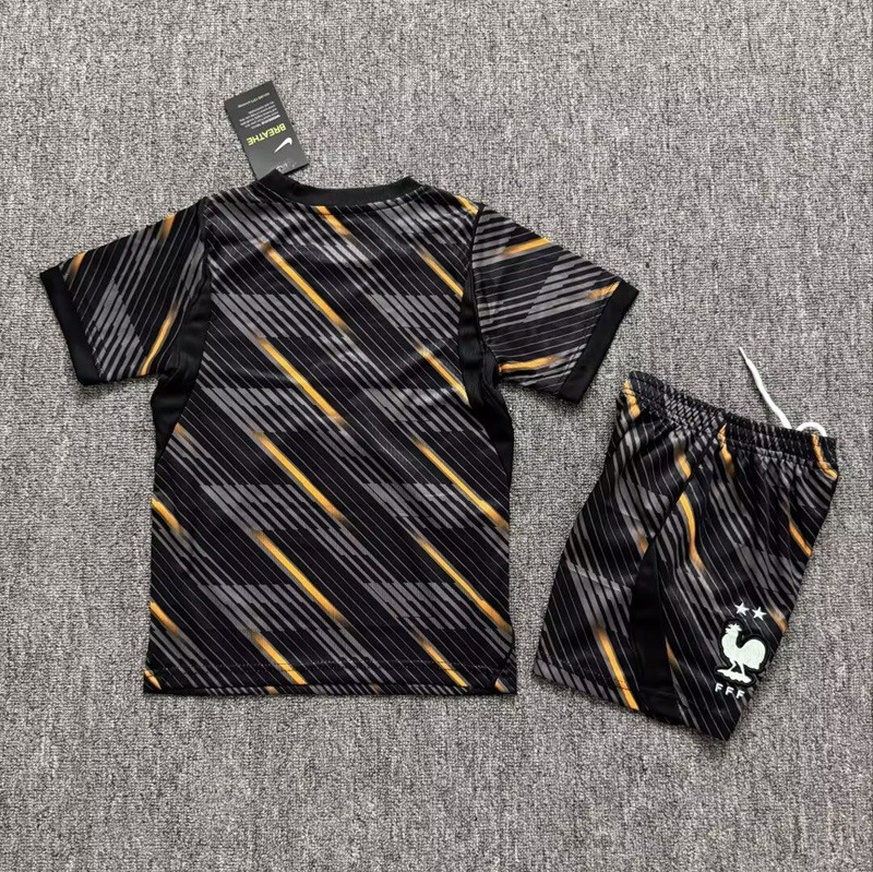 26/27 France goalkeeper kids kit black