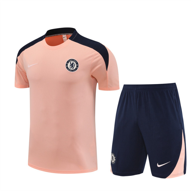 25/26 Chelsea short sleeved Adult training suit pink