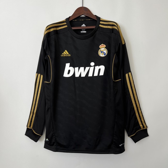 Retro Long Sleeve Real Madrid 11/12 Away