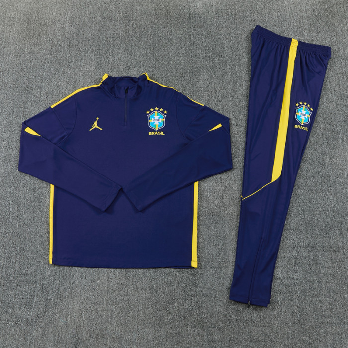 26/27 Brazil Jordan Kids training suit Royal Blue