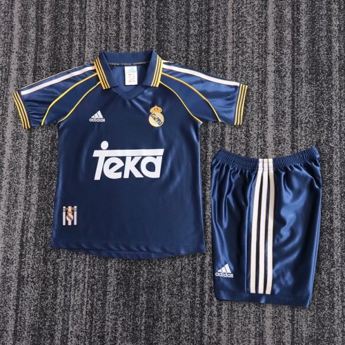 Retro 98/00 Real Madrid third kids kit