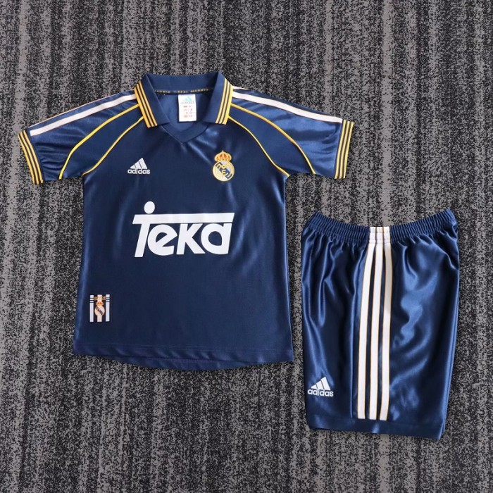 Retro 98/00 Real Madrid third kids kit