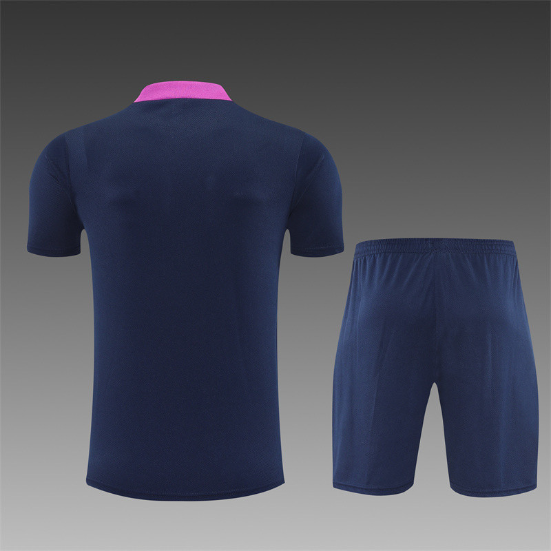 25/26 Barcelona kids Short sleeve training suit royal blue