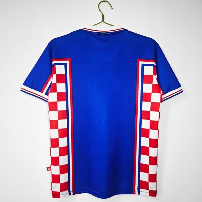 Retro 1998 Croatia Away football Jersey