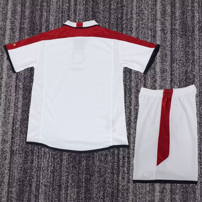 Retro 2004 England home kids kit