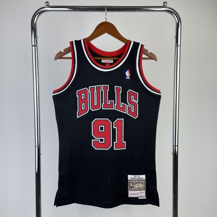 98 NBA Chicago Bulls RODMAN #91 Basketball Jersey