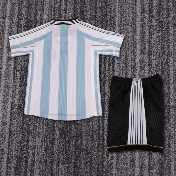 Retro 1998 Argentina home kids kit
