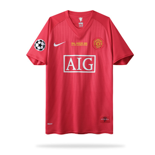 Retro 07/08 Manchester United home Champions League version