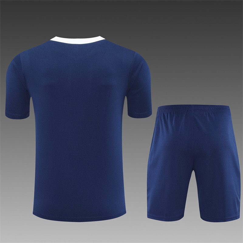 25/26 PSG Jordan kids short sleeved training suit royal blue
