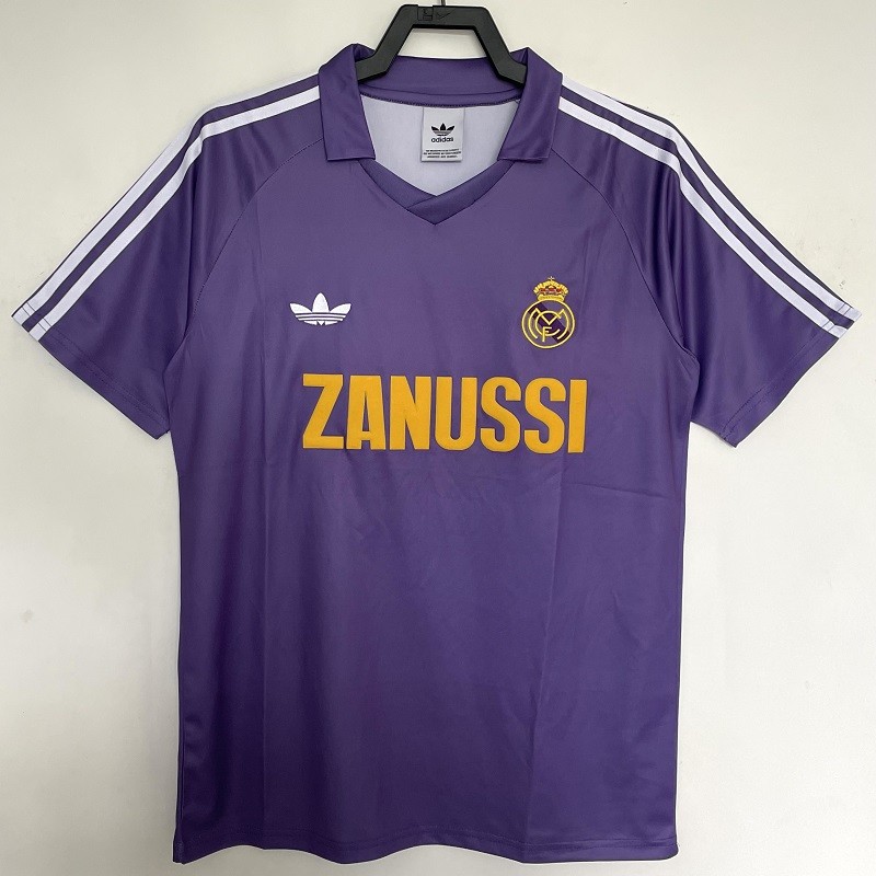 Retro 84/85 Real Madrid Away football jsesey