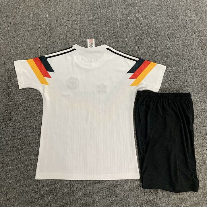 Retro 1990 Germany home kids kit with sock