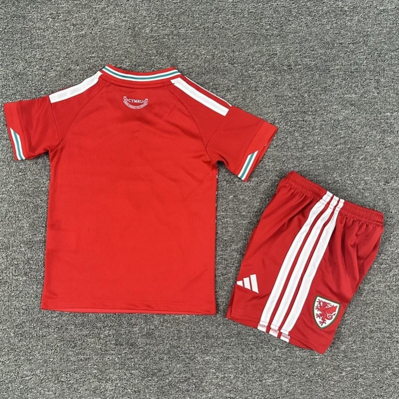 25/26 Wales home kids kit