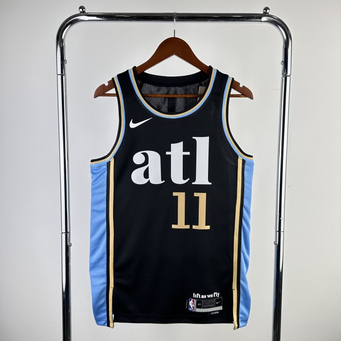 24 NBA  Atlanta Hawks City Edition #11 Trey Young Basketball Jersey