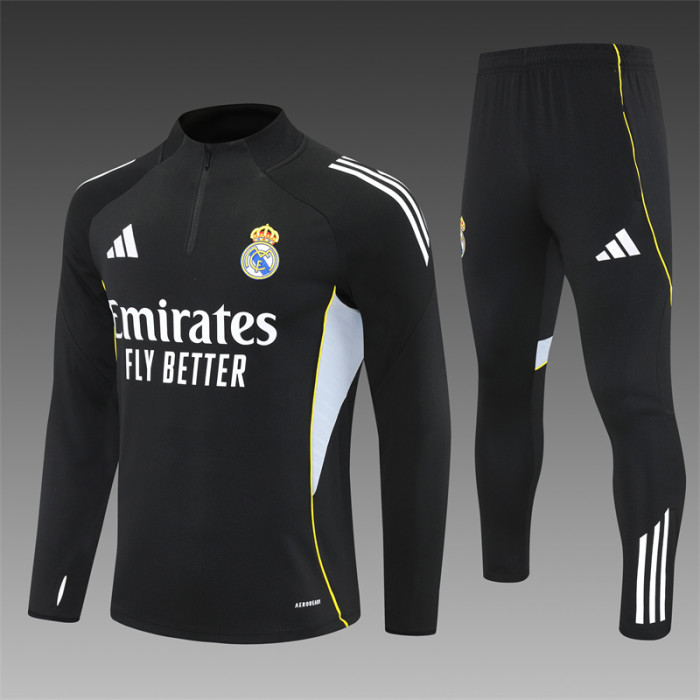 25/26 Real Madrid Kids training suit black