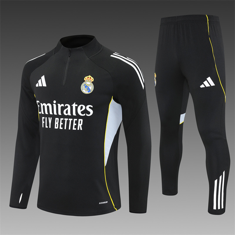 25/26 Real Madrid Kids training suit black