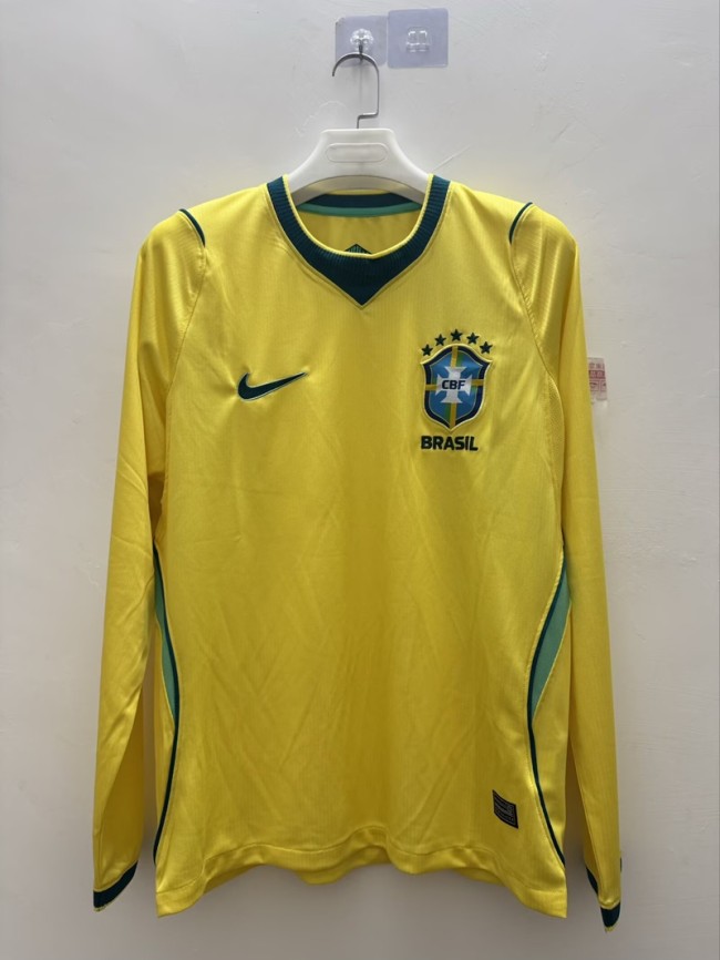 2026 Brazil home football jersey long sleeves