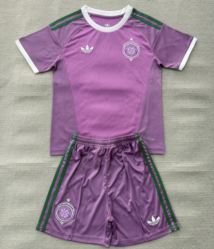 26/27 Celtic goalkeeper kids kit Purple