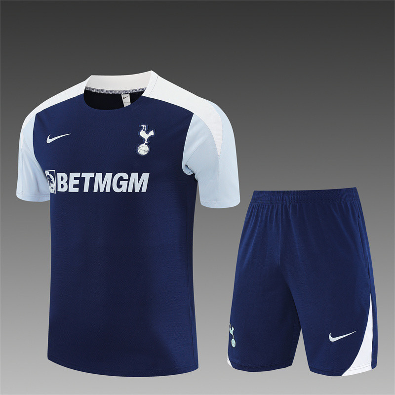 25/26 Tottenham Hotspur Short sleeve  Adult training suit blue