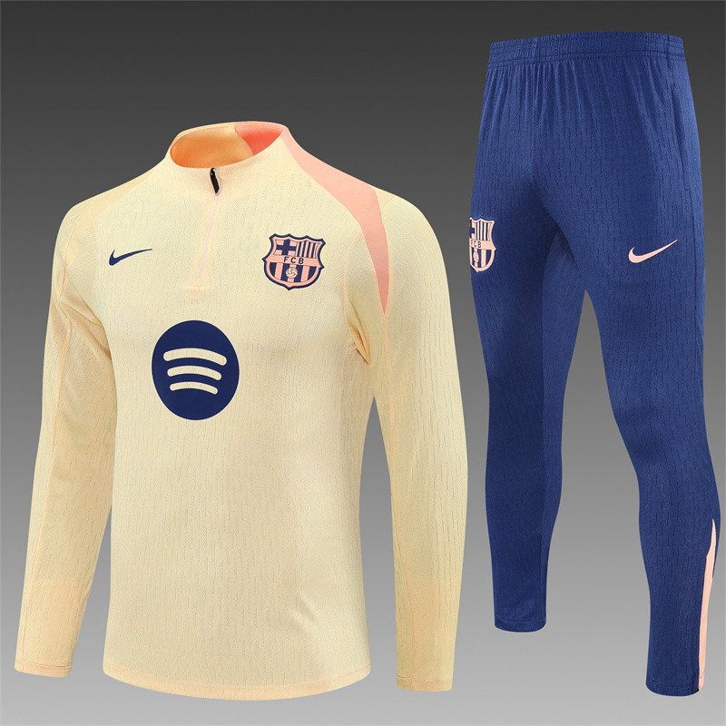 25/26 Barcelona kids training suit beige
