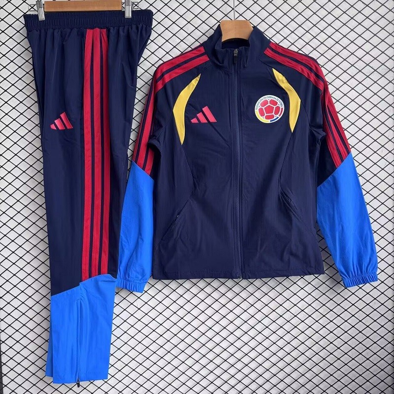 26/27 Colombia Adult training suit Royal Blue trench coat