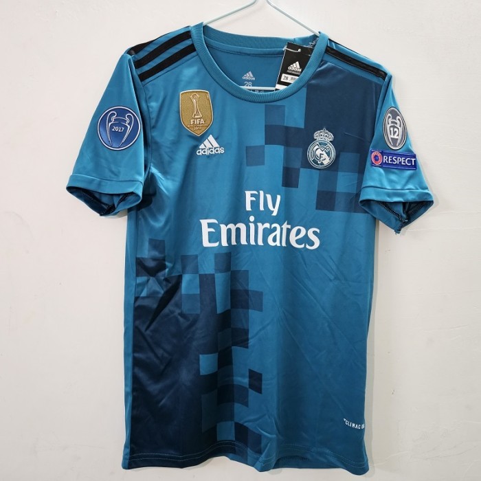 17/18 Retro Real Madrid third kids kit