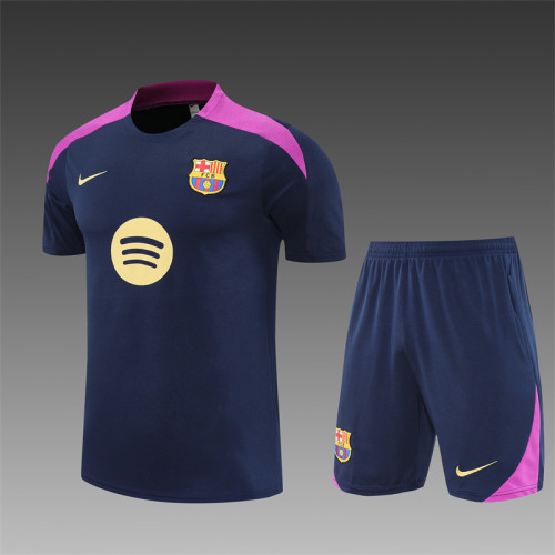 25/26 Barcelona kids Short sleeve training suit royal blue