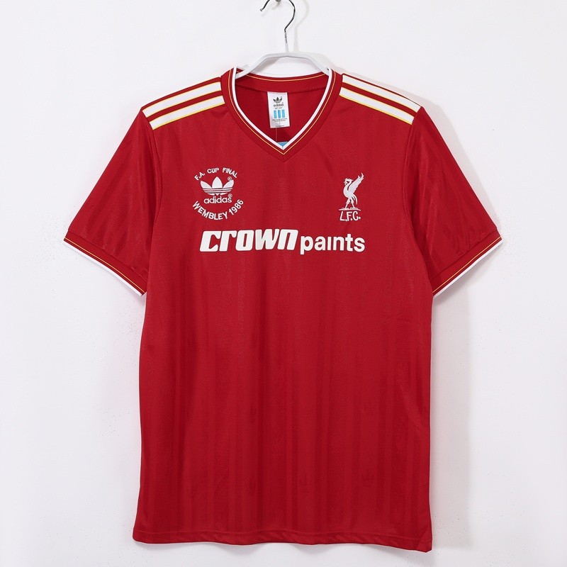 Retro 86/87 Liverpool home football Jersey