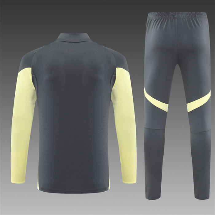 25/26 Real Madrid Kids training suit Yellow gray