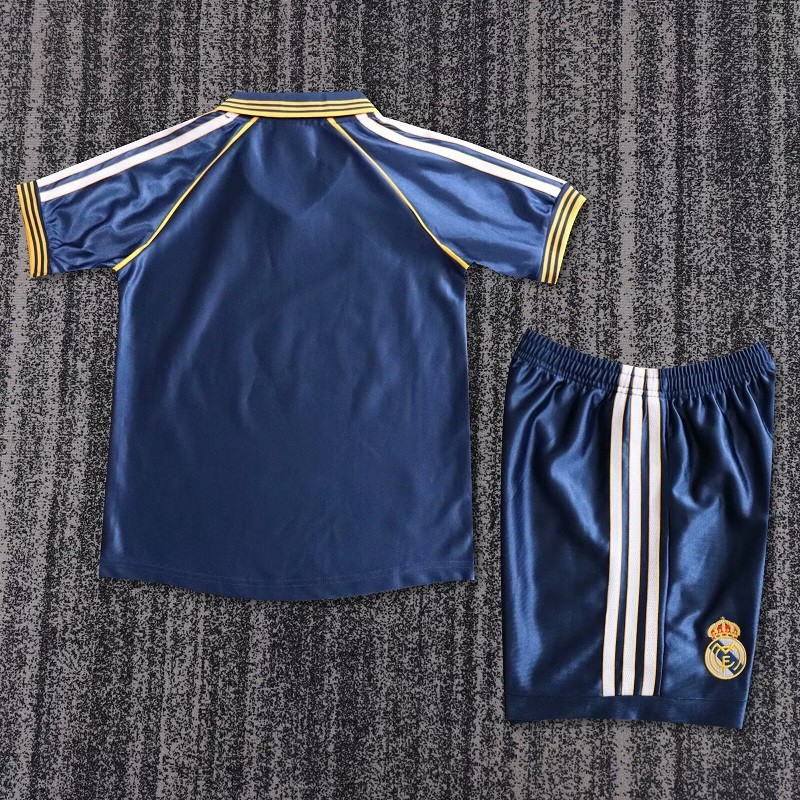 Retro 98/00 Real Madrid third kids kit