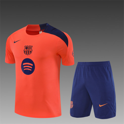 25/26 Barcelona Short sleeve Adult training suit orange