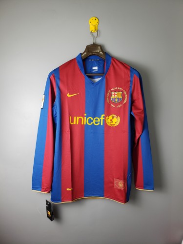 Retro 07/08 Barcelona long sleeves home