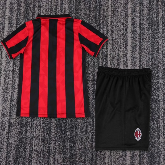 Retro 93/94 AC Milan home kids kit