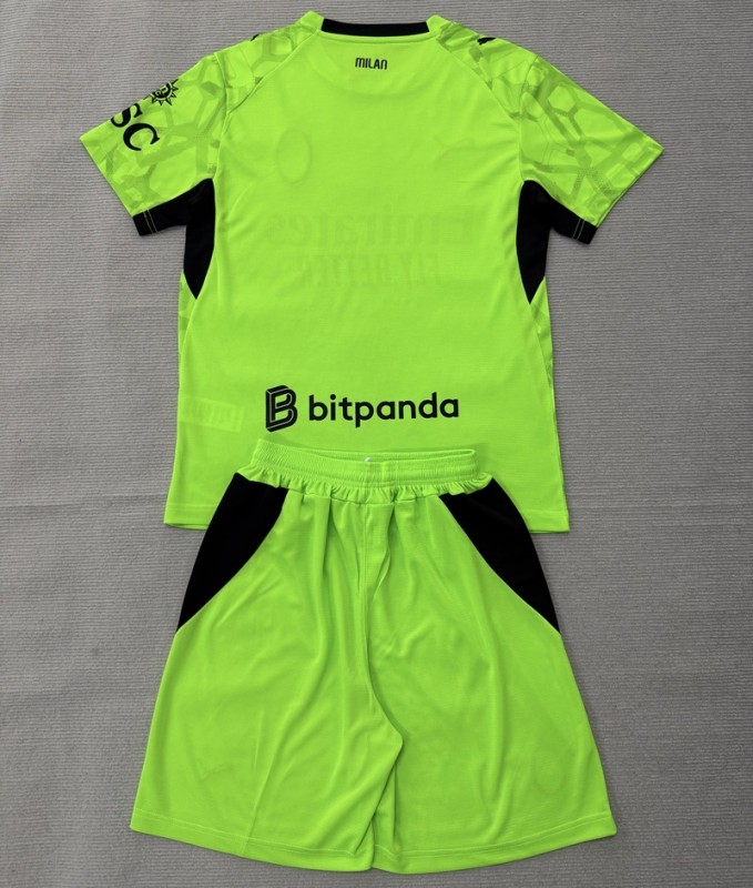26/27 AC milan goalkeeper Adult Set green