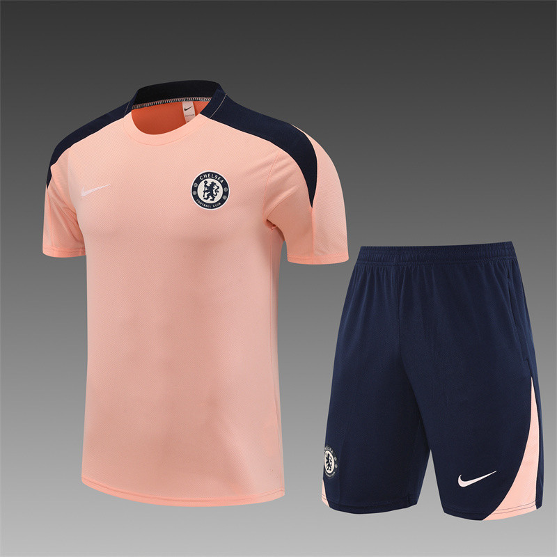 25/26 Chelsea kids short sleeved training suit pink