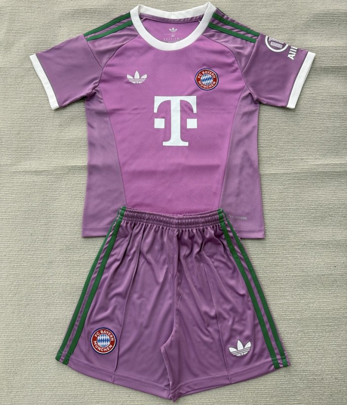 26/27 bayern munich Goalkeeper kids kit Purple