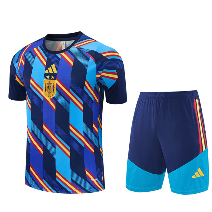 26/27 Spain kids short -sleeved training suit
