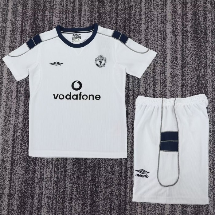 Retro 00/01 Manchester United Away kids kit