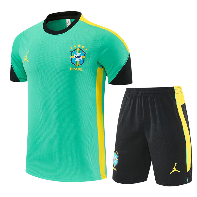 26/27 Brazil Short sleeve kids training suit