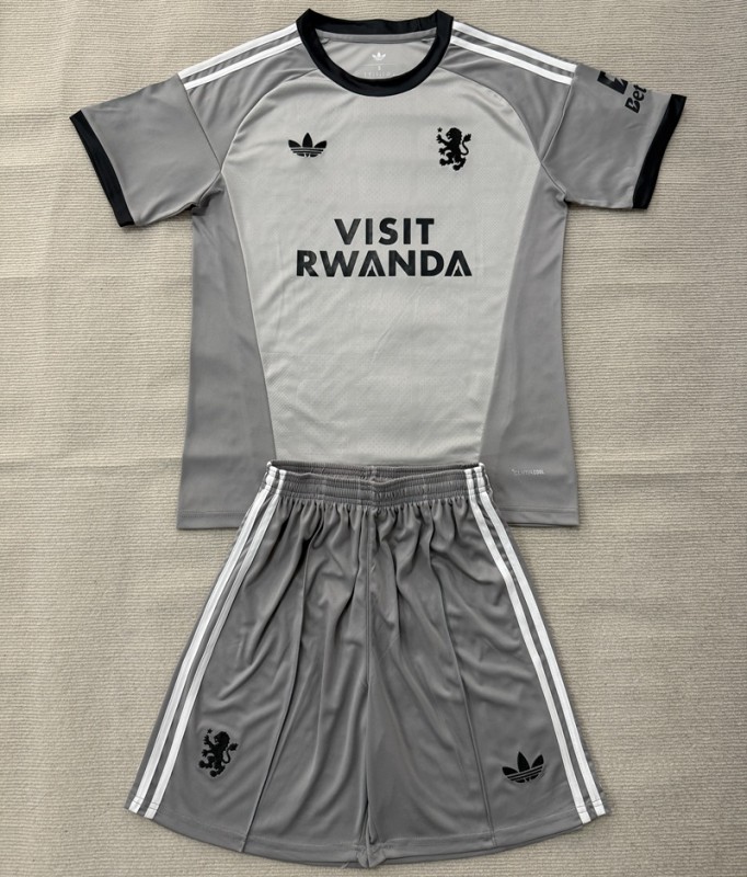 26/27 Aston Villa goalkeeper kids kit grey