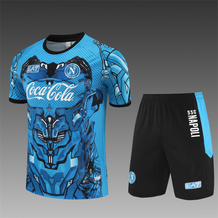 25/26 Napoli Short sleeve  Adult training suit blue