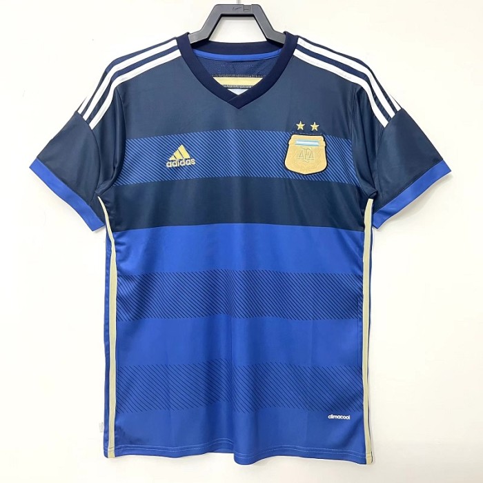 Retro Argentina 2014 away football Jersey
