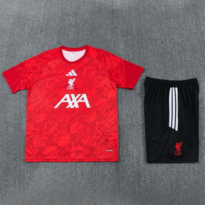 26/27 Liverpool kids Short sleeve training suit red