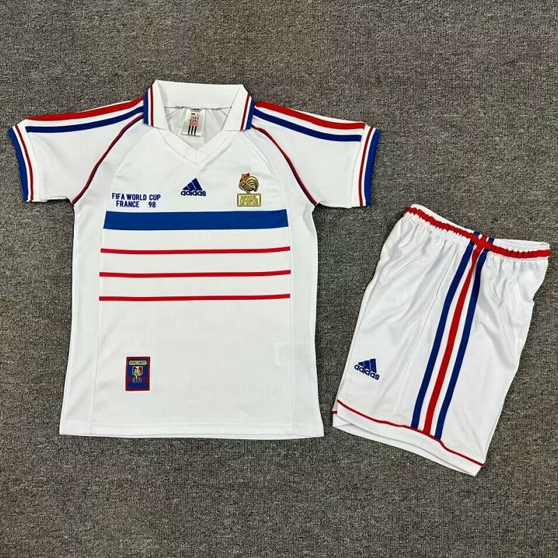 Retro 1998 France Away kids kit