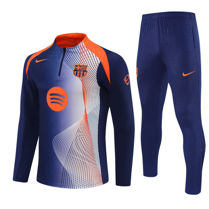 25/26 Barcelona kids training suit Royal Blue