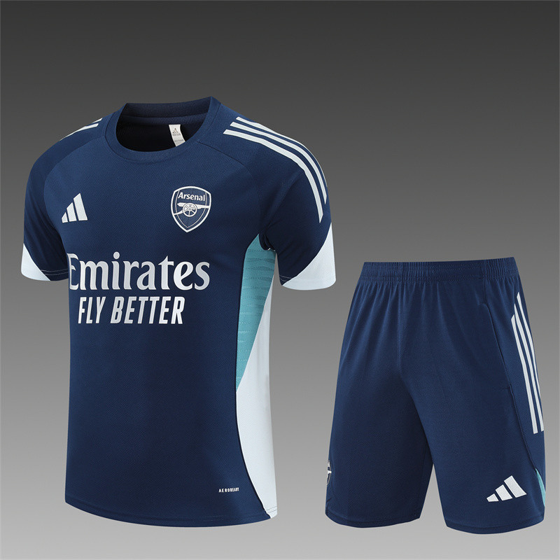 25/26 Arsenal Short sleeve training Adult suit royal blue