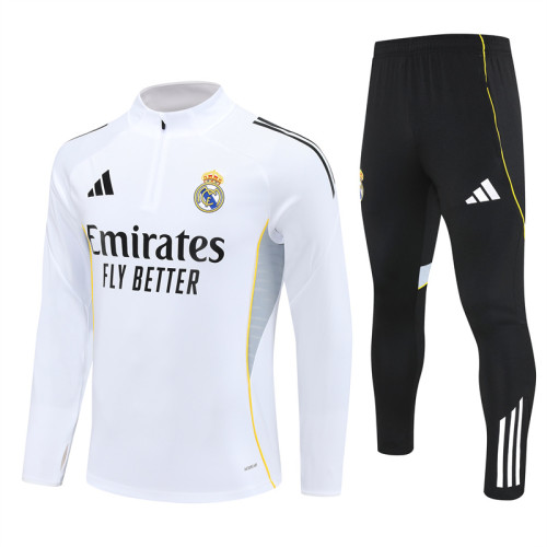 25/26 Real Madrid Adult training suit white