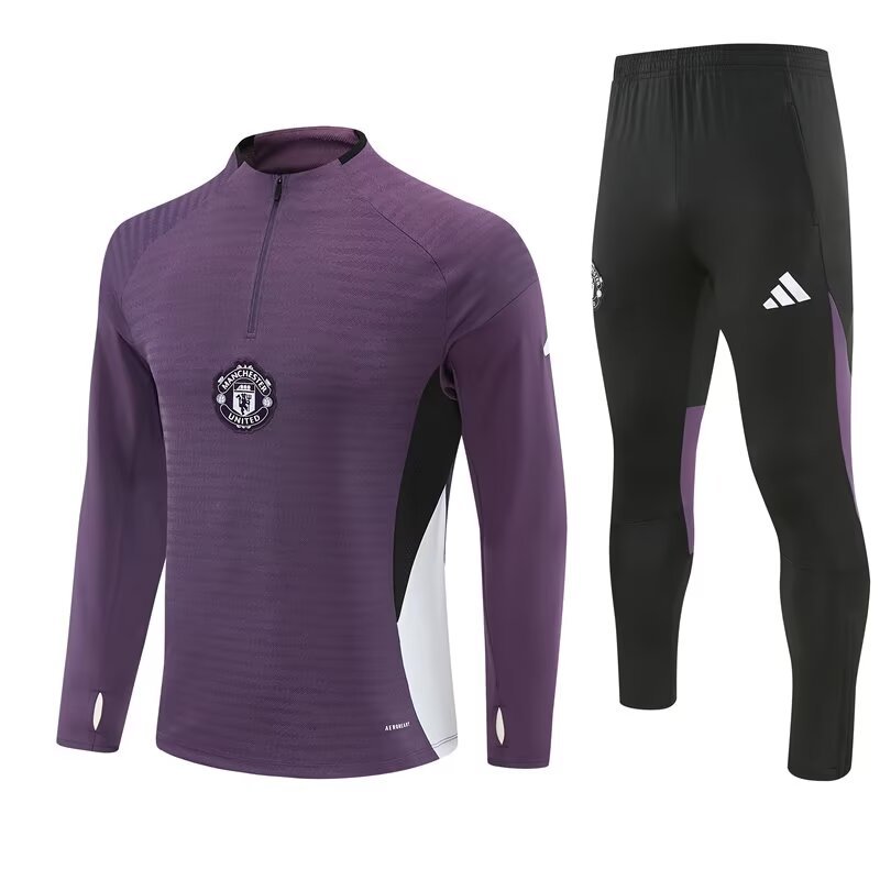 26/27 Manchester United kids training suit purple