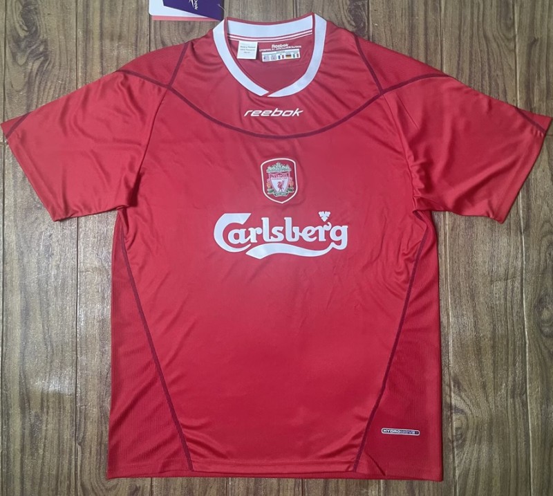 Retro 02/04 Liverpool home football Jersey