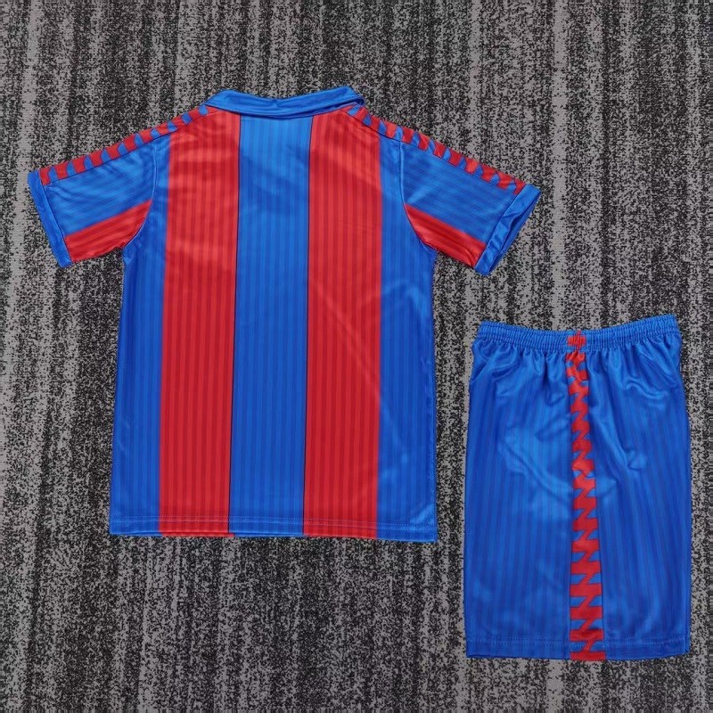 Retro 89/92 Barcelona home kids kit